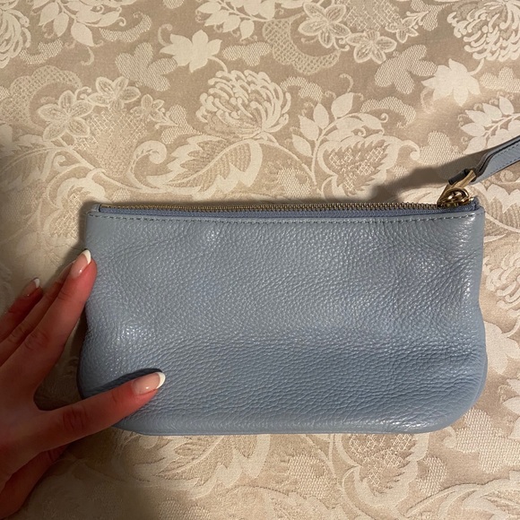 Michael Kors Powder Blue Leather Wristlet - Picture 6 of 7